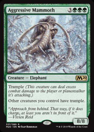 Aggressive Mammoth | Core Set 2020